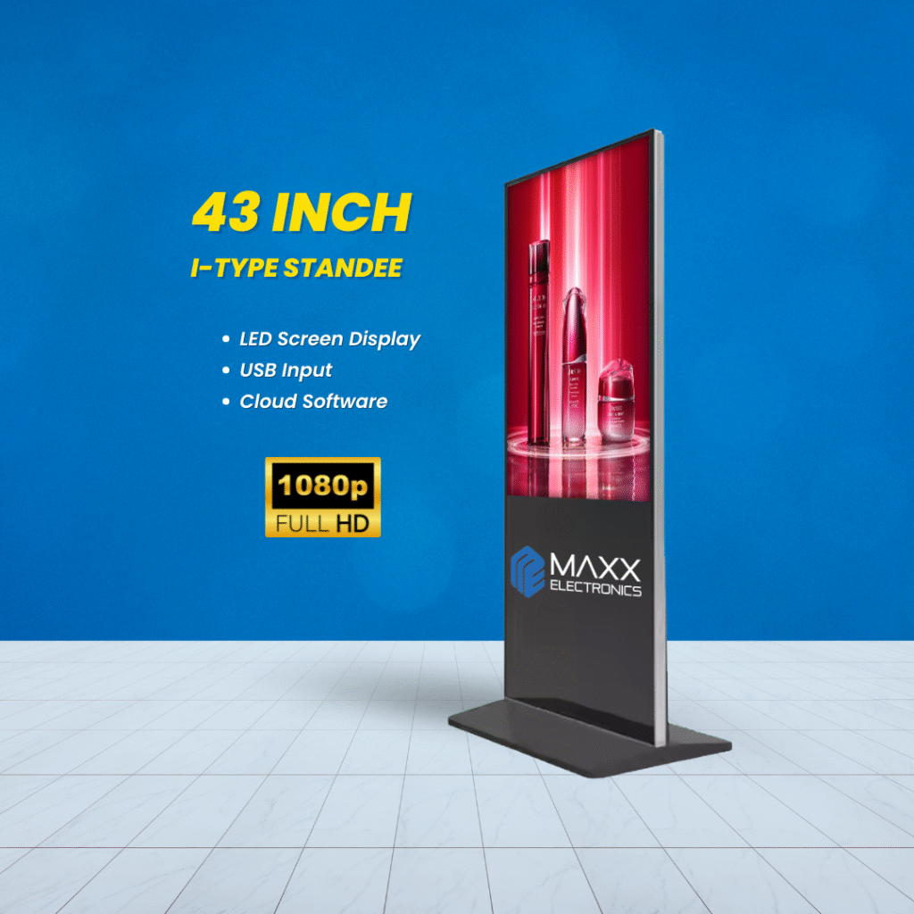 Floor Mounted Digital Standee 43 inch in Hyderabad - Perfect for Cafes & Restaurants