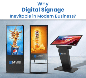 digital standee display for modern business advertising by Maxx Electronics Hyderabad