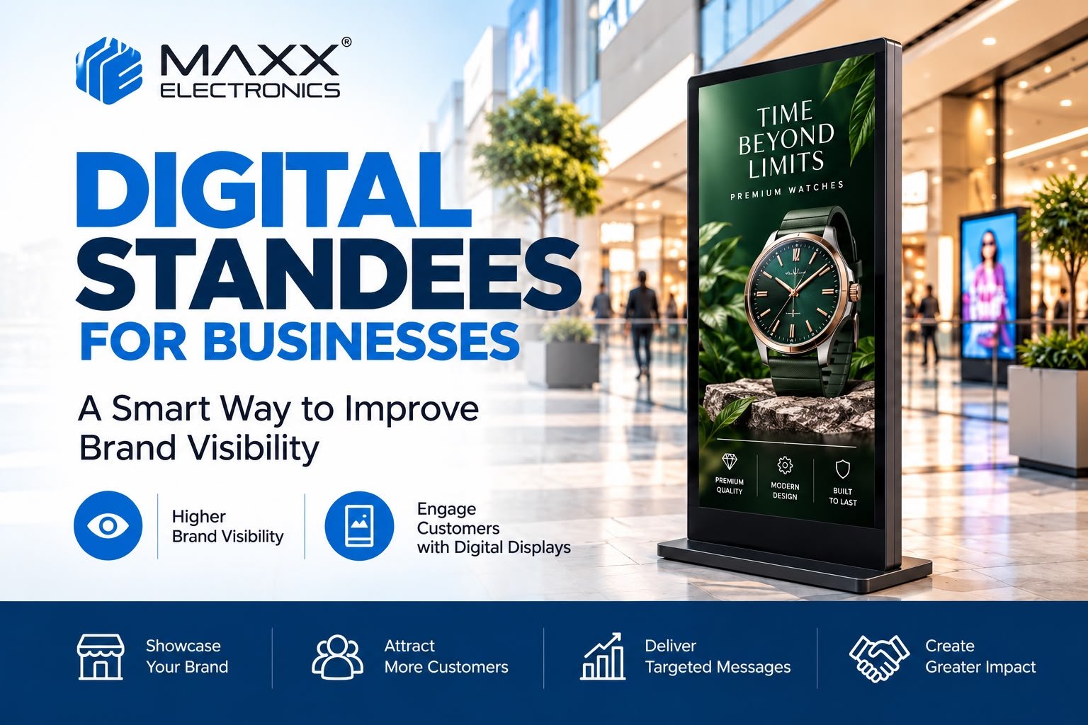 Digital Standees for Businesses: Improve Brand Visibility